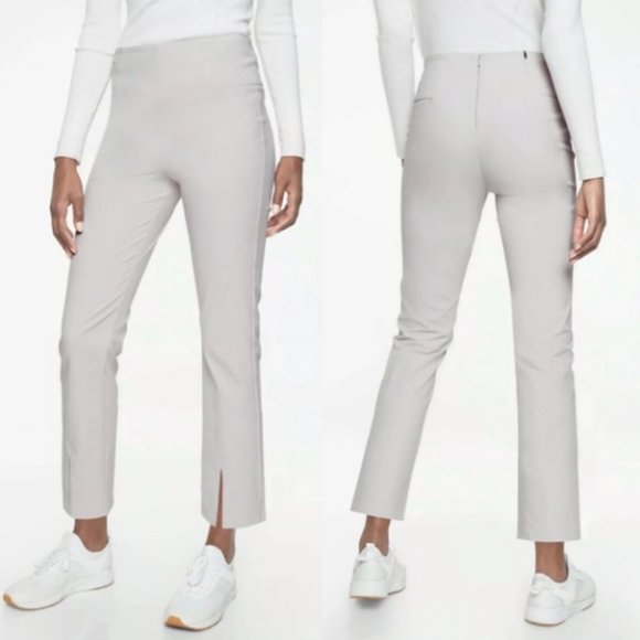 Athleta Pants - Athleta Wander Slim Straight Crop Galactic Grey Size 2 NWT